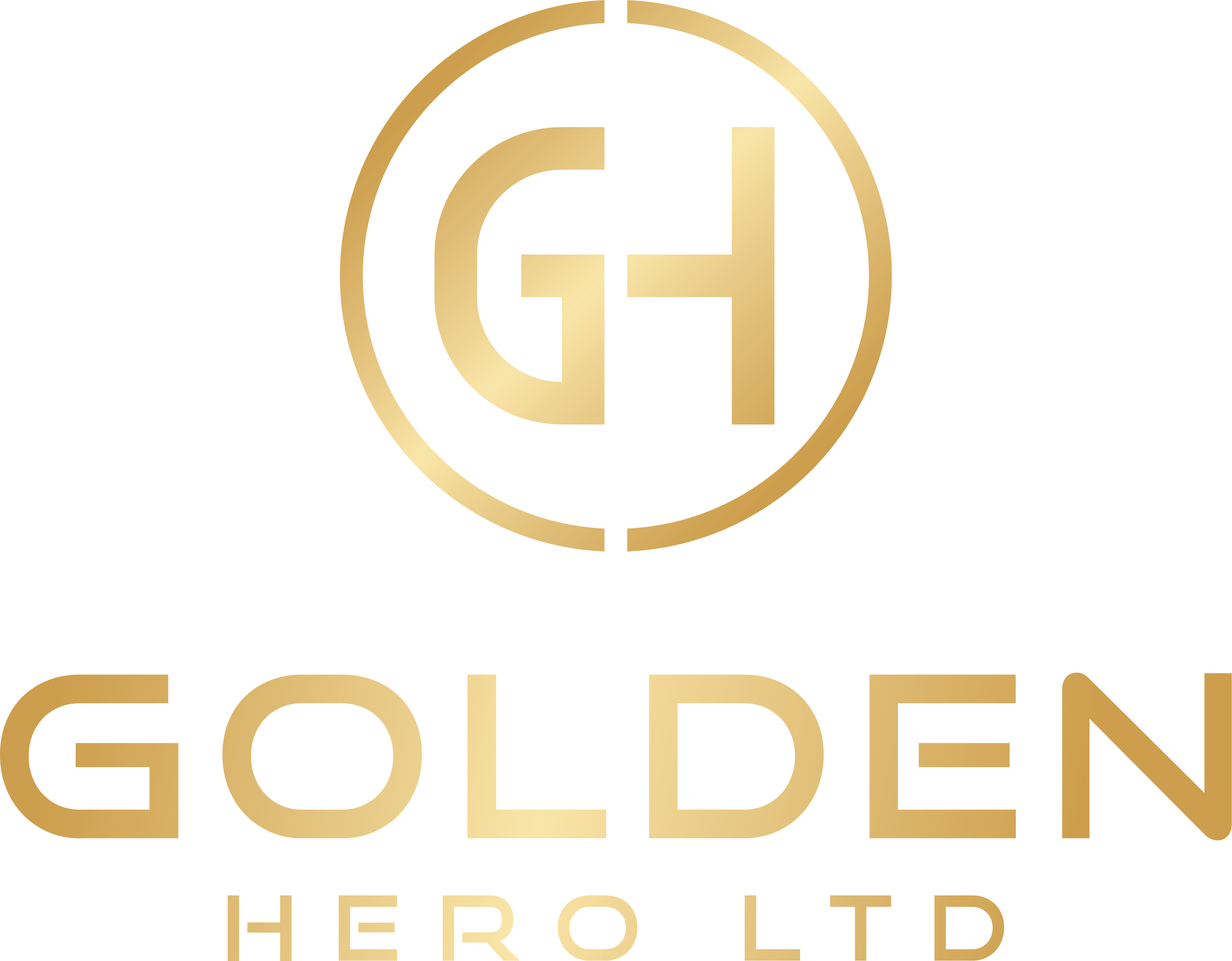 Golden Hero Logo Vertical